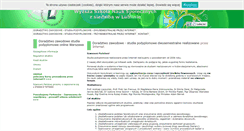 Desktop Screenshot of doradztwozawodowestudiapodyplomowewarszawa.wsns.pl