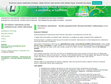 Tablet Screenshot of doradztwozawodowestudiapodyplomowewarszawa.wsns.pl
